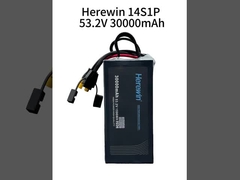 Di sini 30000mAh 14S 53.2V 25C LiPo UAV baterai dalam Soft Pack
