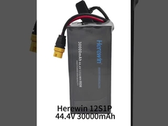 Di sini 12S 44.4V 25C 30000mAh Pouch Pack Baterai Lipo UAV
