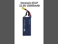 Di sini 6S1P 25C Lipo Drone Baterai Paket 16000mAh 22.8V 2C