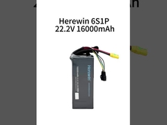 Di sini ada 6S1P 16000mAh 22.2V 25C Lipo Drone Battery Pack untuk UAV