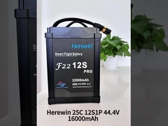 Herewin 12S 44.4V 22000mAh Lipo UAV Drone Baterai 25C Soft Pack