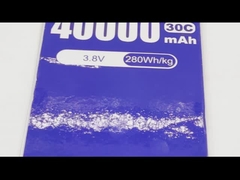 3.8V 40000mAh Lipo Baterai Sel Tunggal 25C