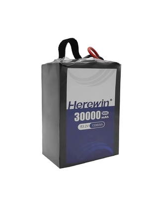 Beli Herewin 14S1P 30000mAh Soft Pack Semi Solid State Baterai 30C Sprayer UAV Baterai 53.2V pembuatan online
