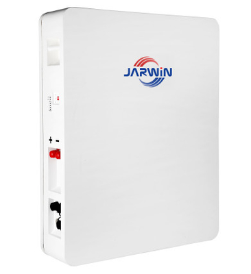 Jarwin 5,12KWH 51,2V 100AH Baterai penyimpanan energi yang dipasang di dinding dengan BMS