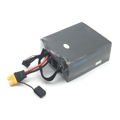 16000mAh 14S 51.8V 25C LiPo Uav Drone Baterai Soft Pack 4,9kg untuk pertanian