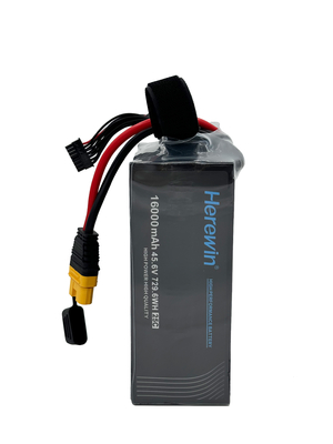16000mAh 12S 45.6V 25C LiHv Poch Cell Baterai Soft Pack Herewin Baterai UAV