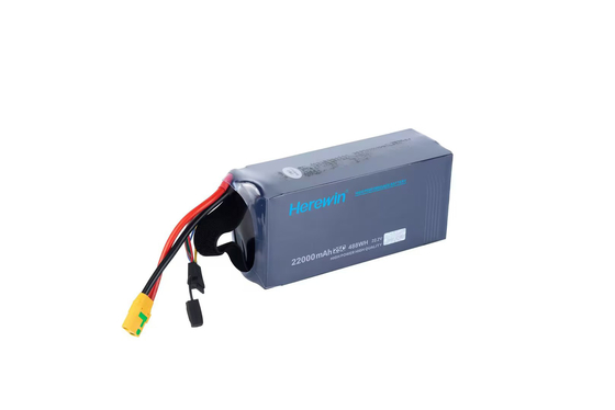 6S1P 22.2V 22000mah Baterai Lipo Soft Pack Herewin Baterai Drone