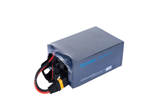 Herewin 12S1P 22Ah 45.6V Lipo Drone Baterai 25C Lipo Soft Pack Baterai Penerbangan Cerdas