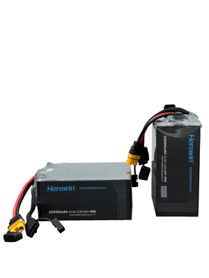 Herewin 14S 51.8V 22000mAh LiPo Uav Drone Baterai Tas Paket 25C Baterai Untuk Drone