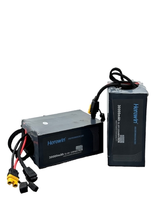 Pengiriman Drone LiPo 25C Uav Baterai Paket 14S1P 30Ah 51.8V 30000mAh 8kg