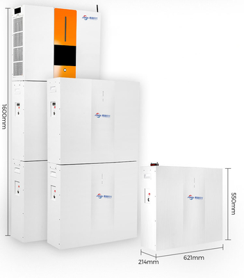 Semua dalam Satu 10.24KWH 51.2V 100Ah Sistem Baterai Penyimpanan Energi Rumah