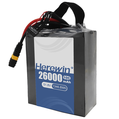 Herewin Semi-Solid State Battery 14S 51.8V 26000mAh Fast Charging Untuk Daya Drone