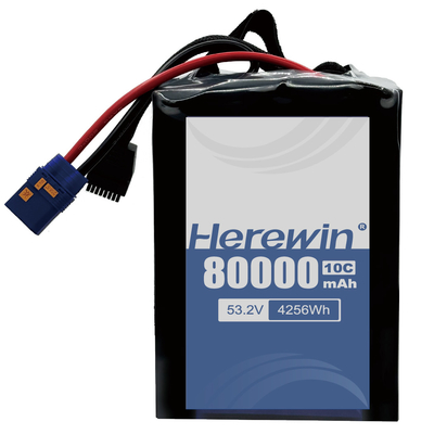 UAV Semi Solid State Battery 14S2P 53.2V 80000mAh Sumber energi yang efisien dan tahan lama